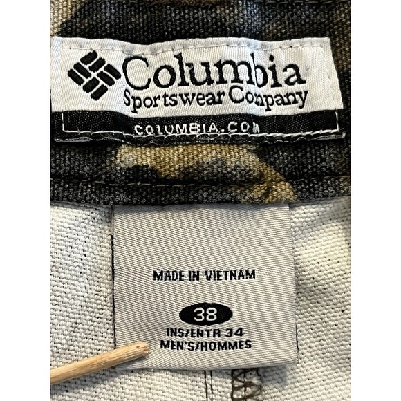 Columbia Camouflage Hunting Pants Mens Sz 38/34 Timberwolf Camo - Picture 8 of 10
